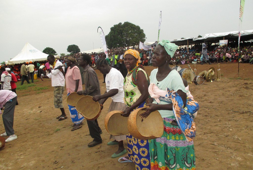 Refugees from the Democratic Republic of Congo celebrating World Refugee Day in Hoima, Uganda